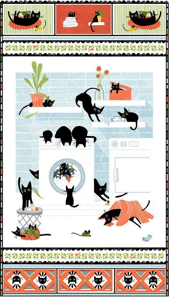 Cats In The Laundry Panel