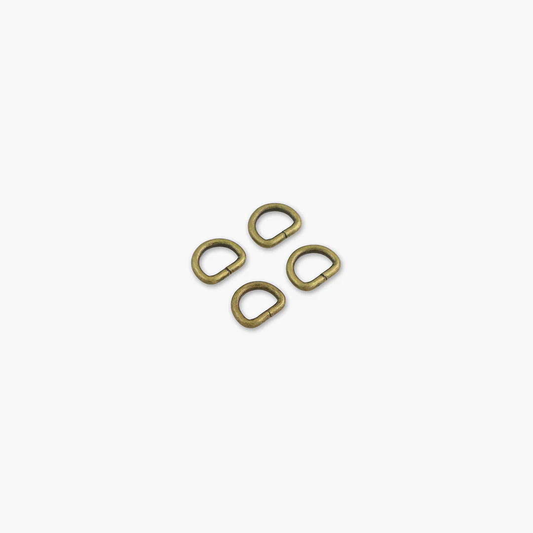 1/2&quot; D Rings Antique