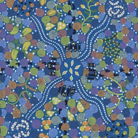 Corroboree Blue - Quilted Strait