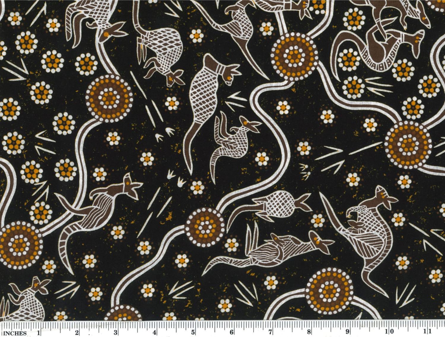 Kangaroo Dreaming 2 Tan - Quilted Strait