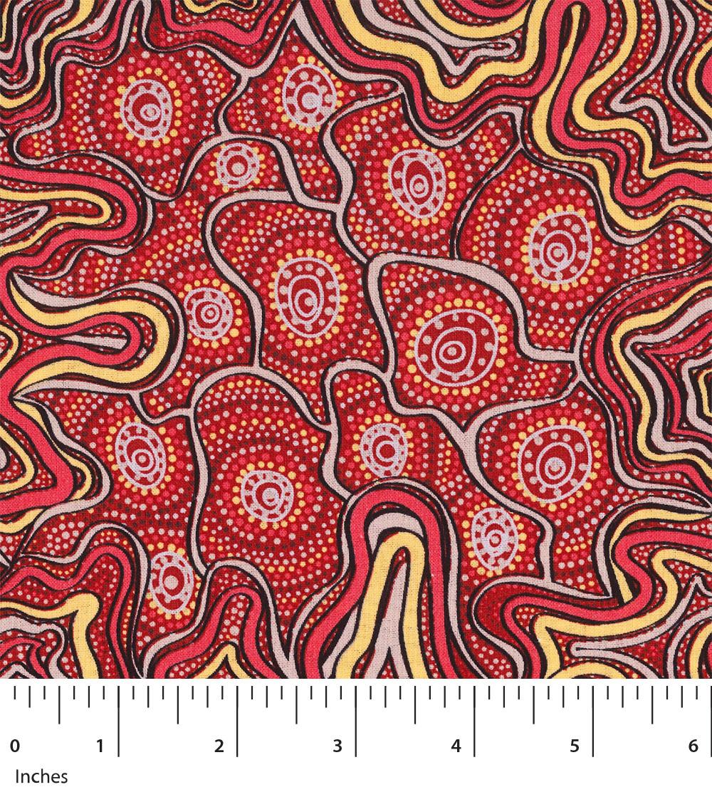 Meteors Red - Quilted Strait