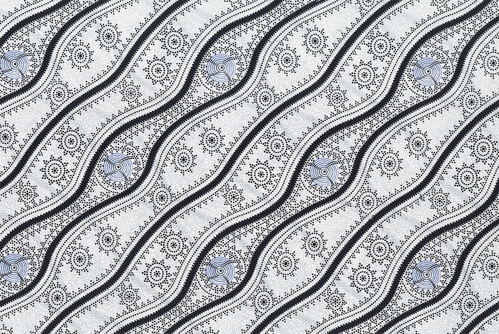 Stars In The Sky White - Quilted Strait