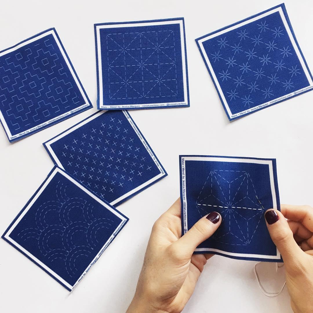 Sashiko Mini Sampler Kit - Quilted Strait