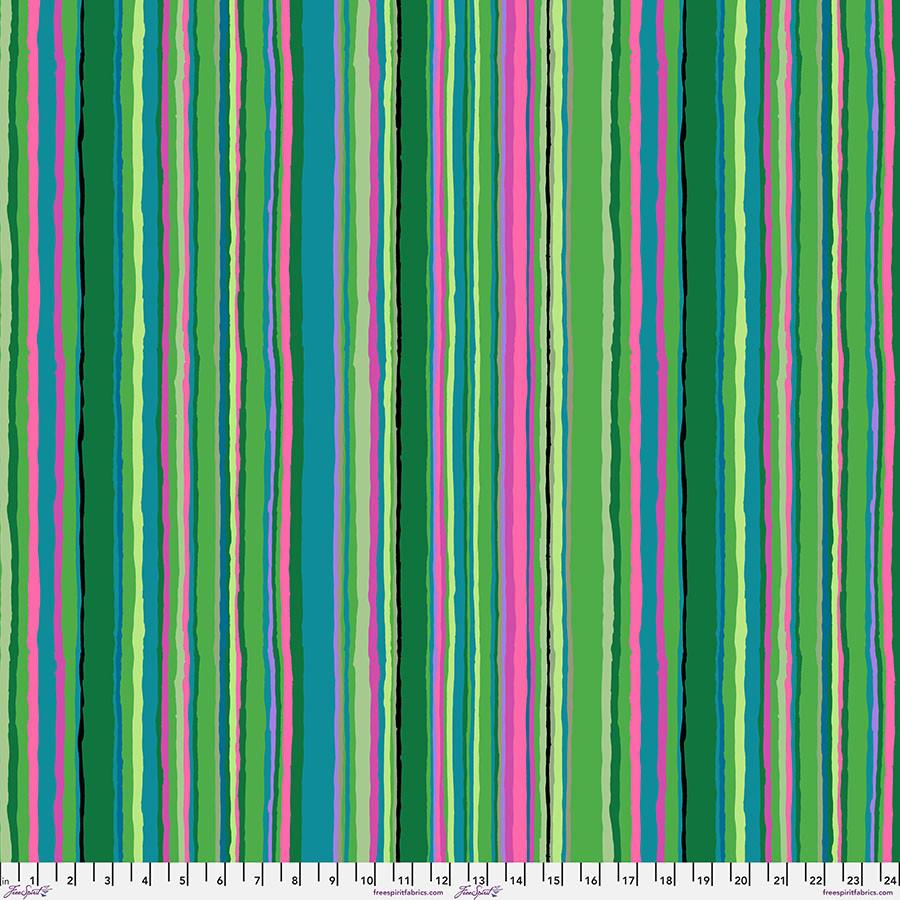 Echo Stripe 209 Green - Quilted Strait