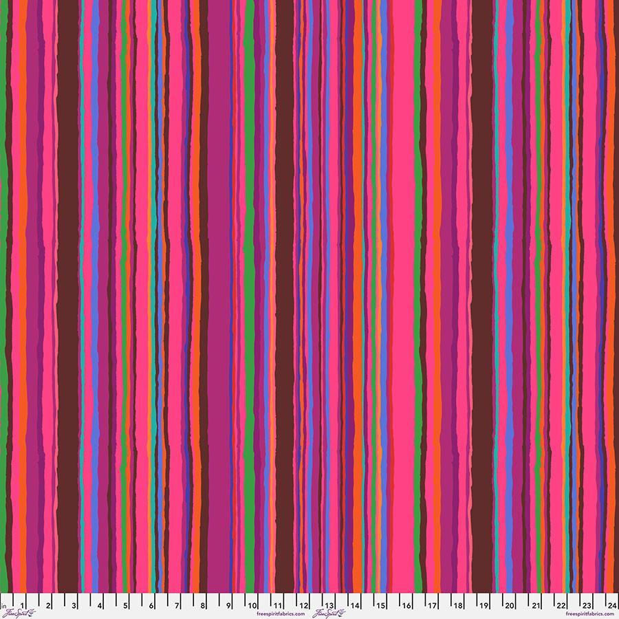 Echo Stripe 209 Red - Quilted Strait