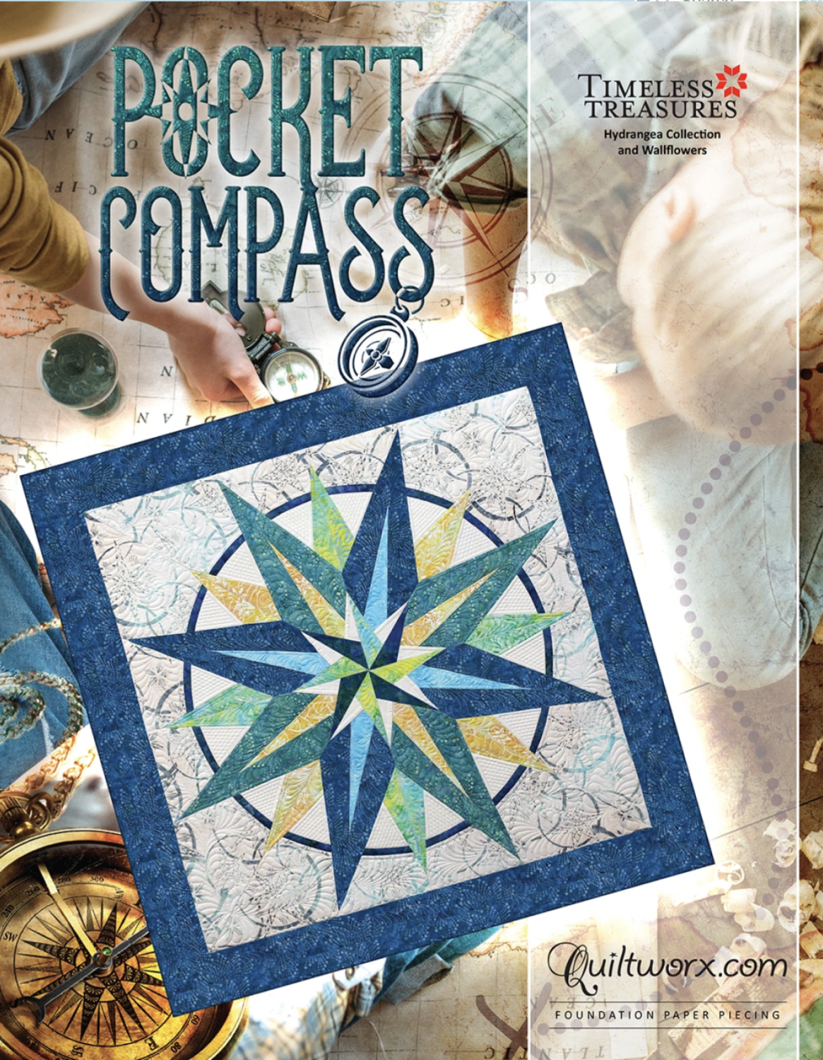 Pocket Compass Pattern - Quilted Strait