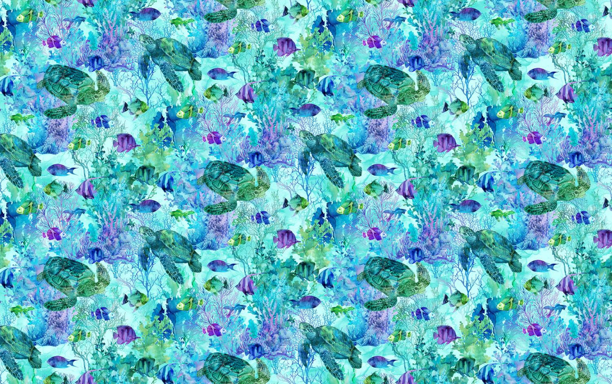 Coral Reef 28877-66 - Quilted Strait