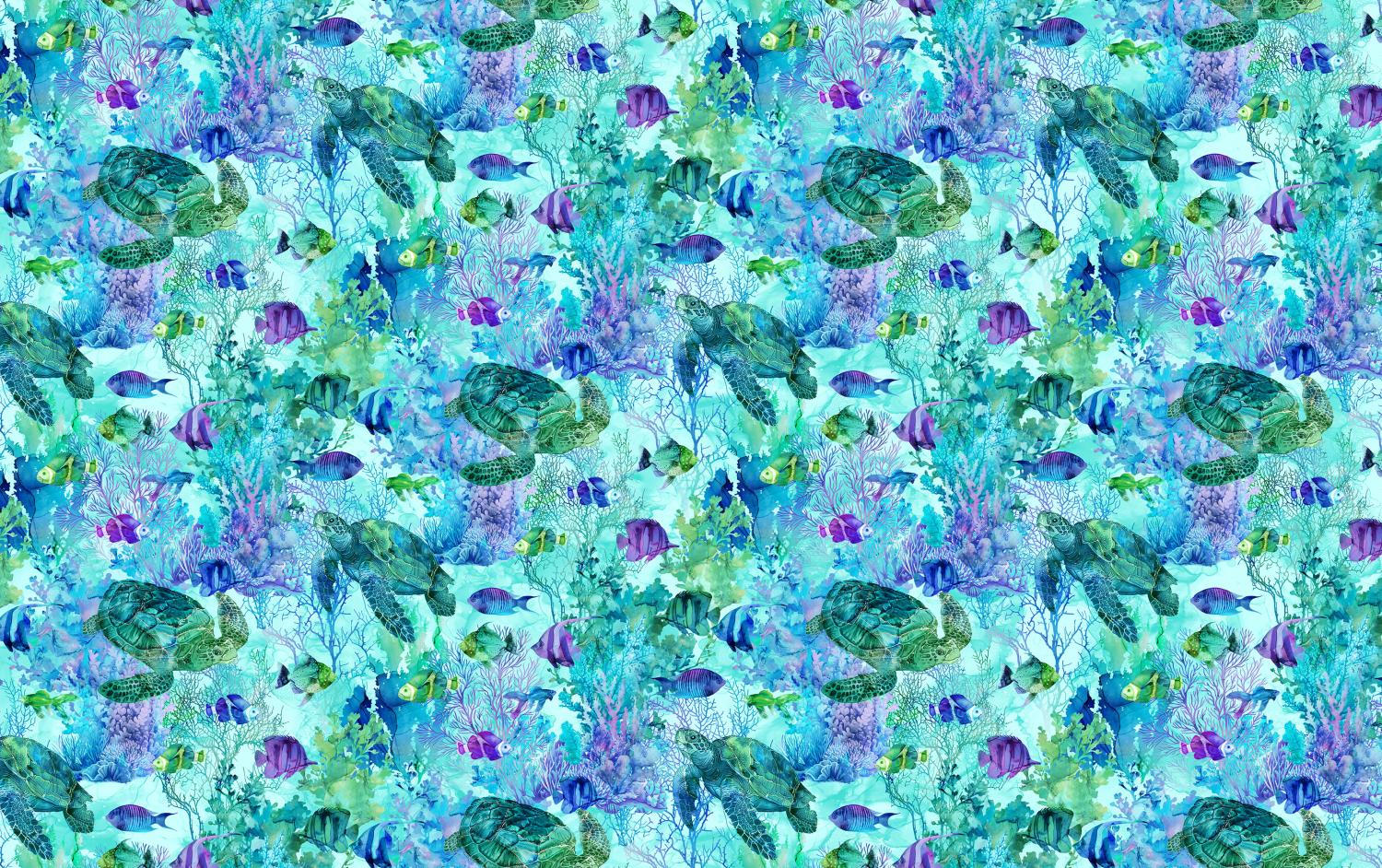 Coral Reef 28877-66 - Quilted Strait