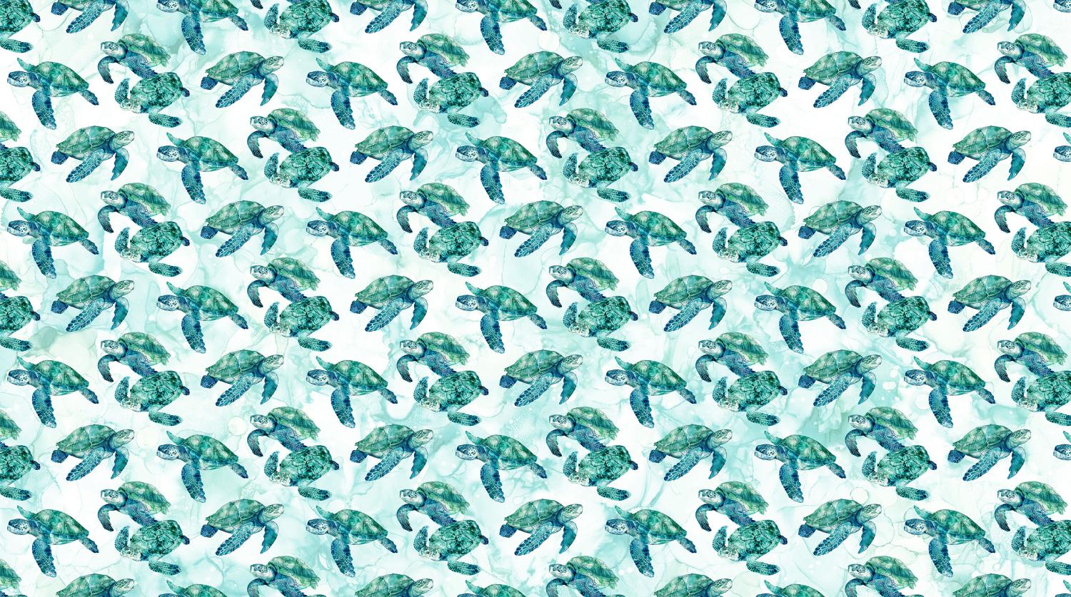 Coral Reef 28878-10 - Quilted Strait