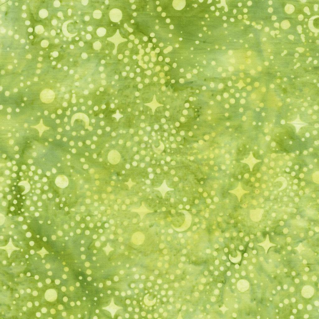 Fall 25 122565612 Stars and Swirls Green Lemon Lime - Quilted Strait