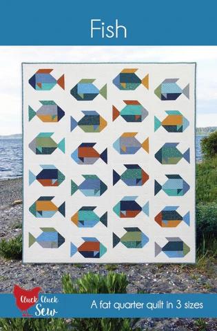 Fish Quilt Pattern by Cluck Cluck Sew - Quilted Strait
