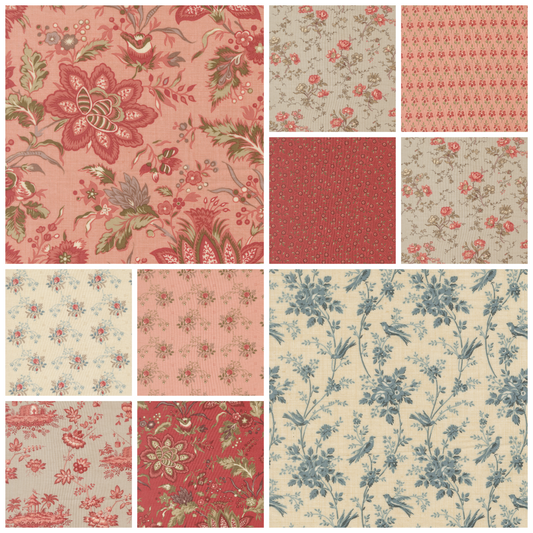 Fleur de Paris FQ Bundle - Quilted Strait