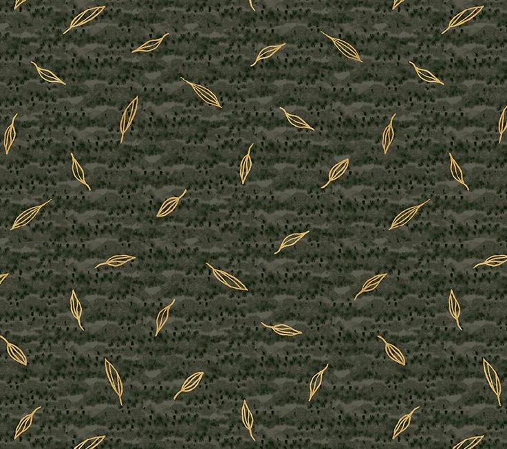 Flora & Form 54783DM-4 Sprig Phthalo Green - Quilted Strait
