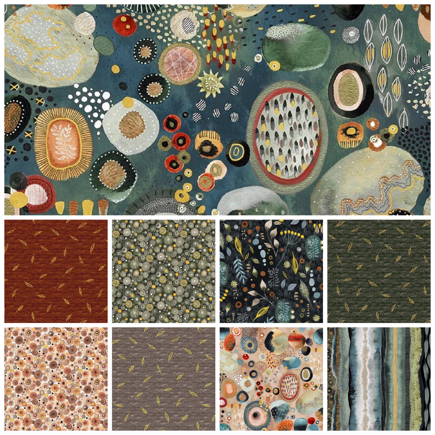 Flora & Form FQ Bundle - Quilted Strait