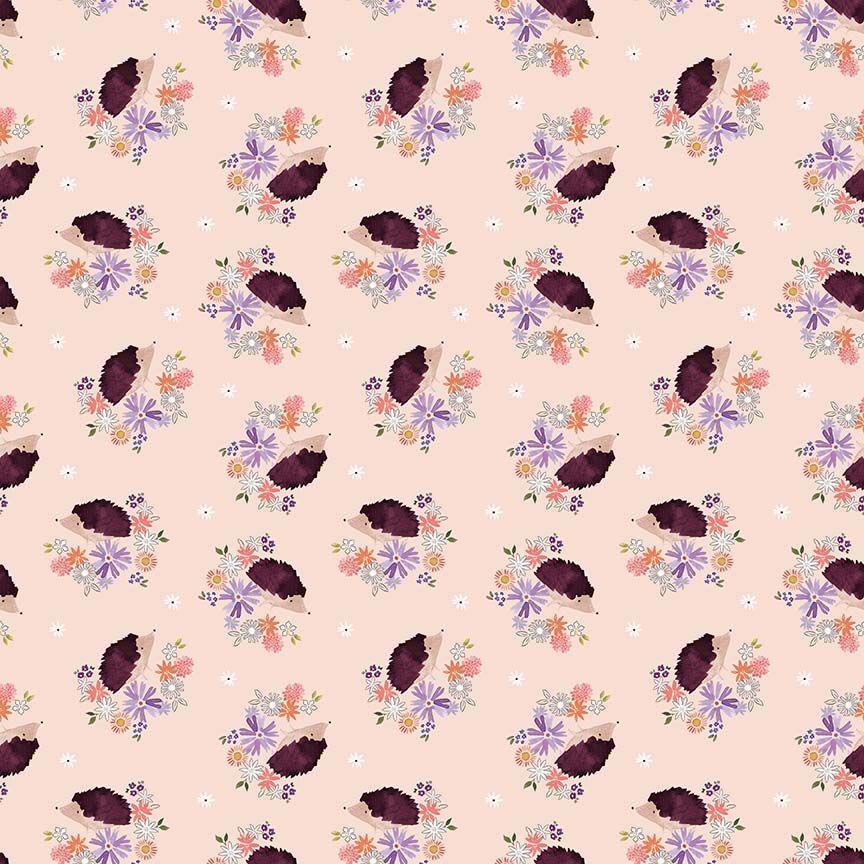 Floral Forest 3436 Bellini Hedgehogs - Quilted Strait