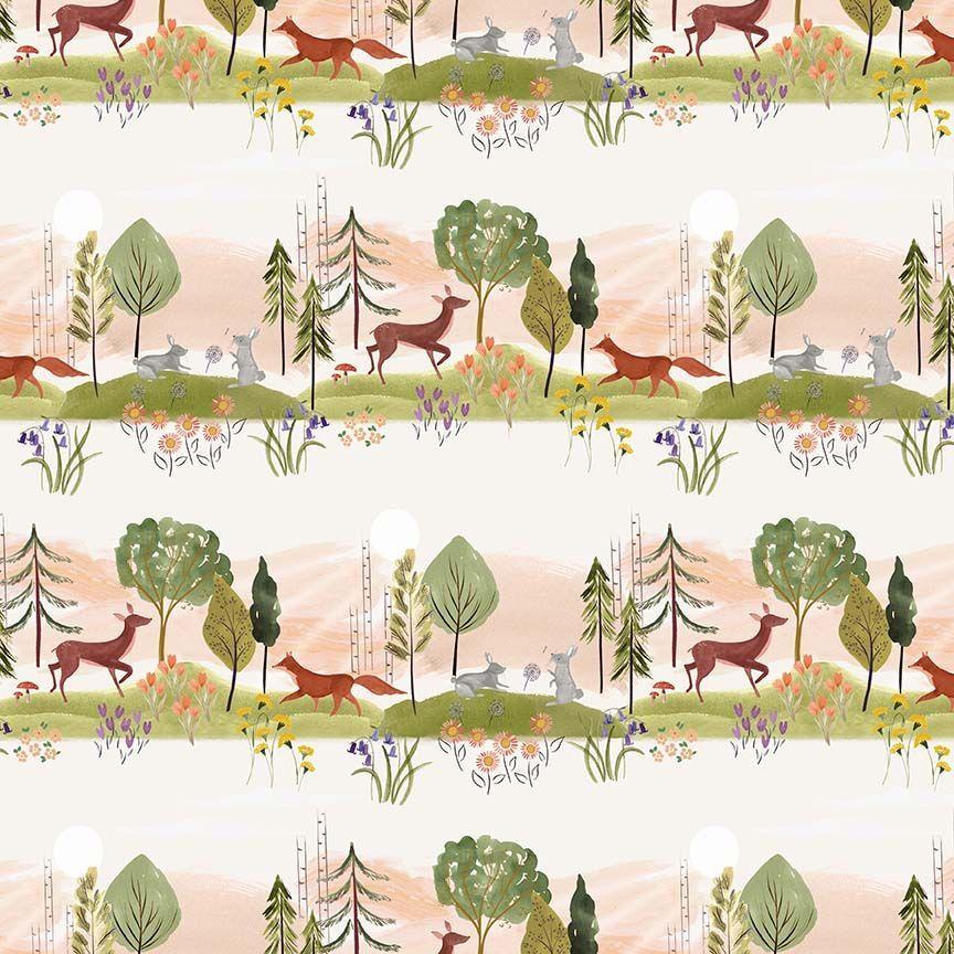 Floral Forest 3437 Multi Frolic - Quilted Strait