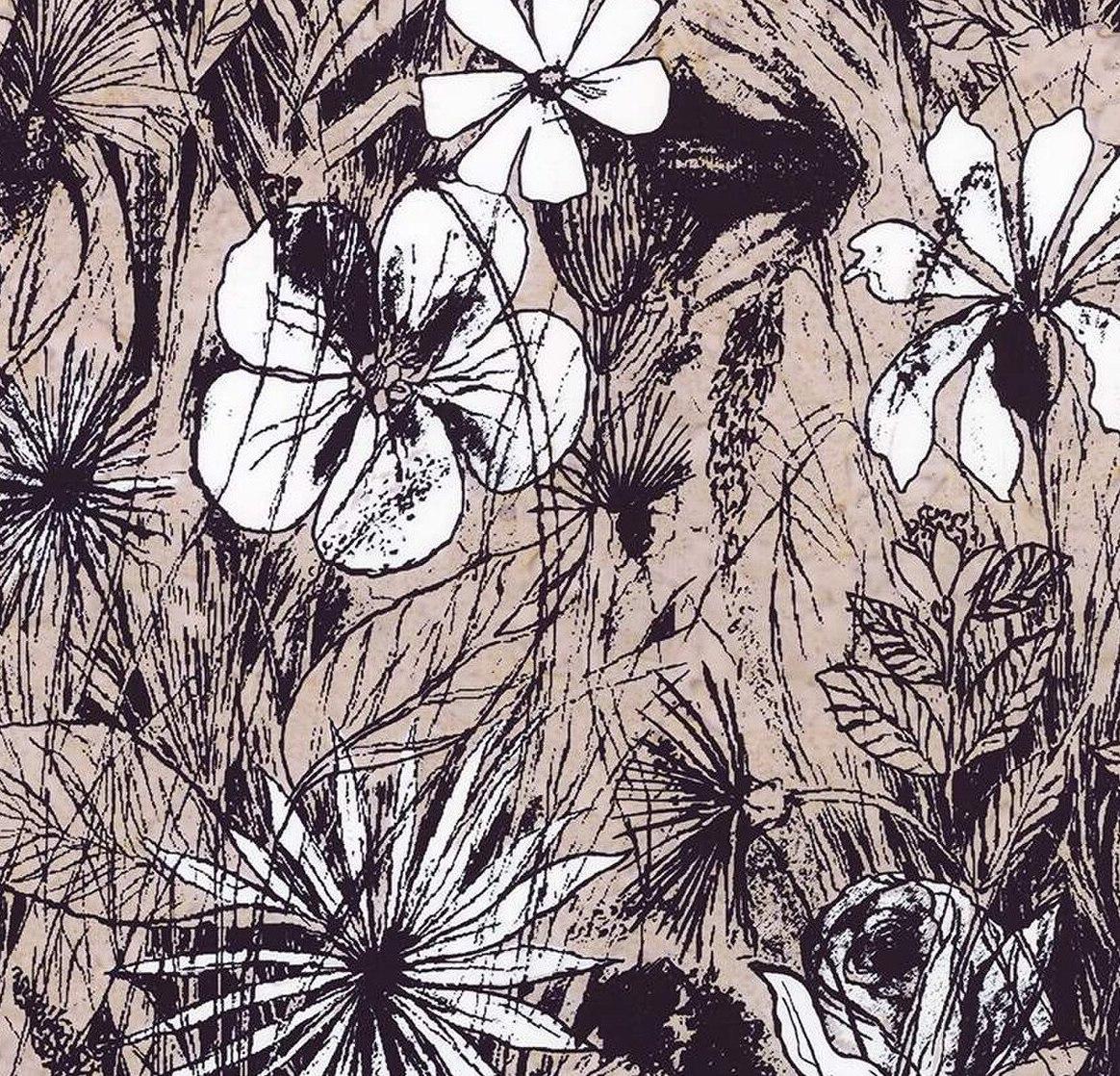 Floral Reflections 23180-133 Coffee Cream