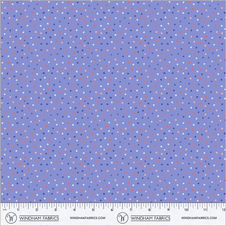 Folky Chicken 55245-5 Dottie Cobalt - Quilted Strait