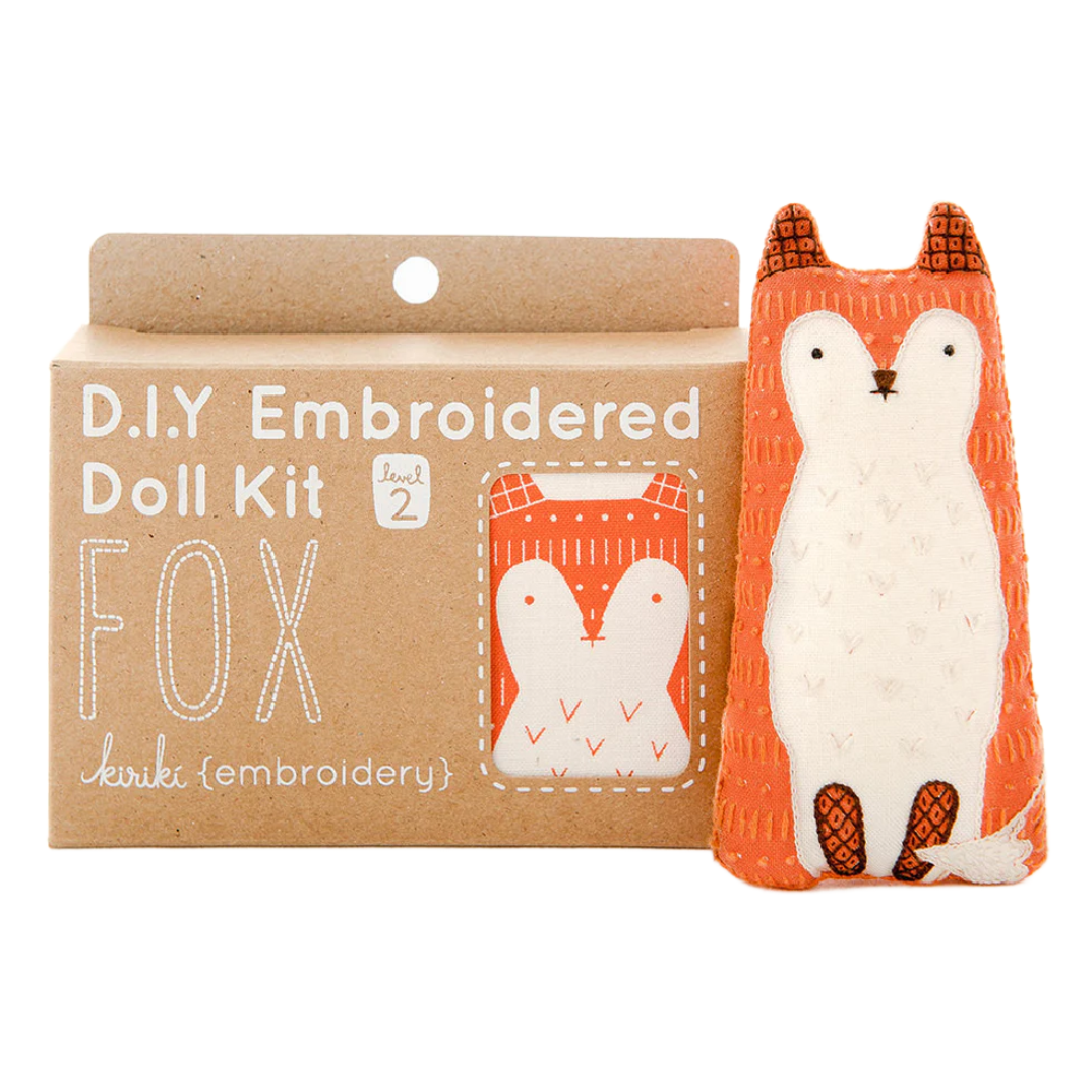 Fox Plushie Embroidery Kit