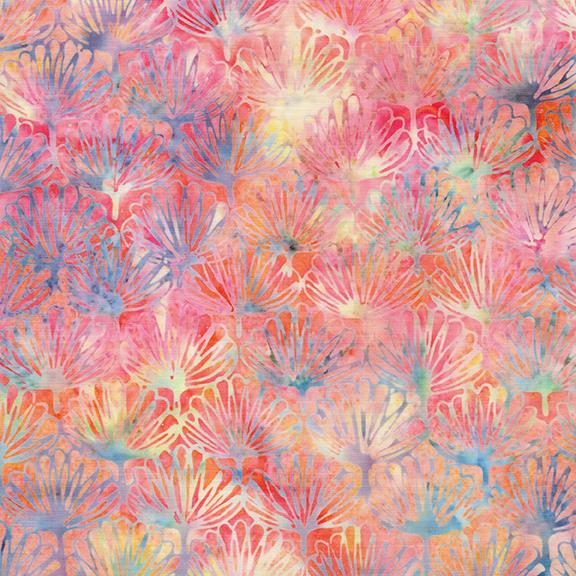 Garden Bloom 26890 27800 Fan Multi Pink Yellow Blue Moonstone - Quilted Strait