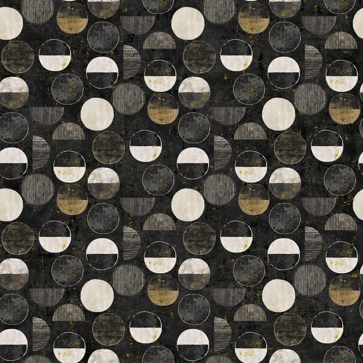 Gatsby 29252M-99 Circles Black Multi