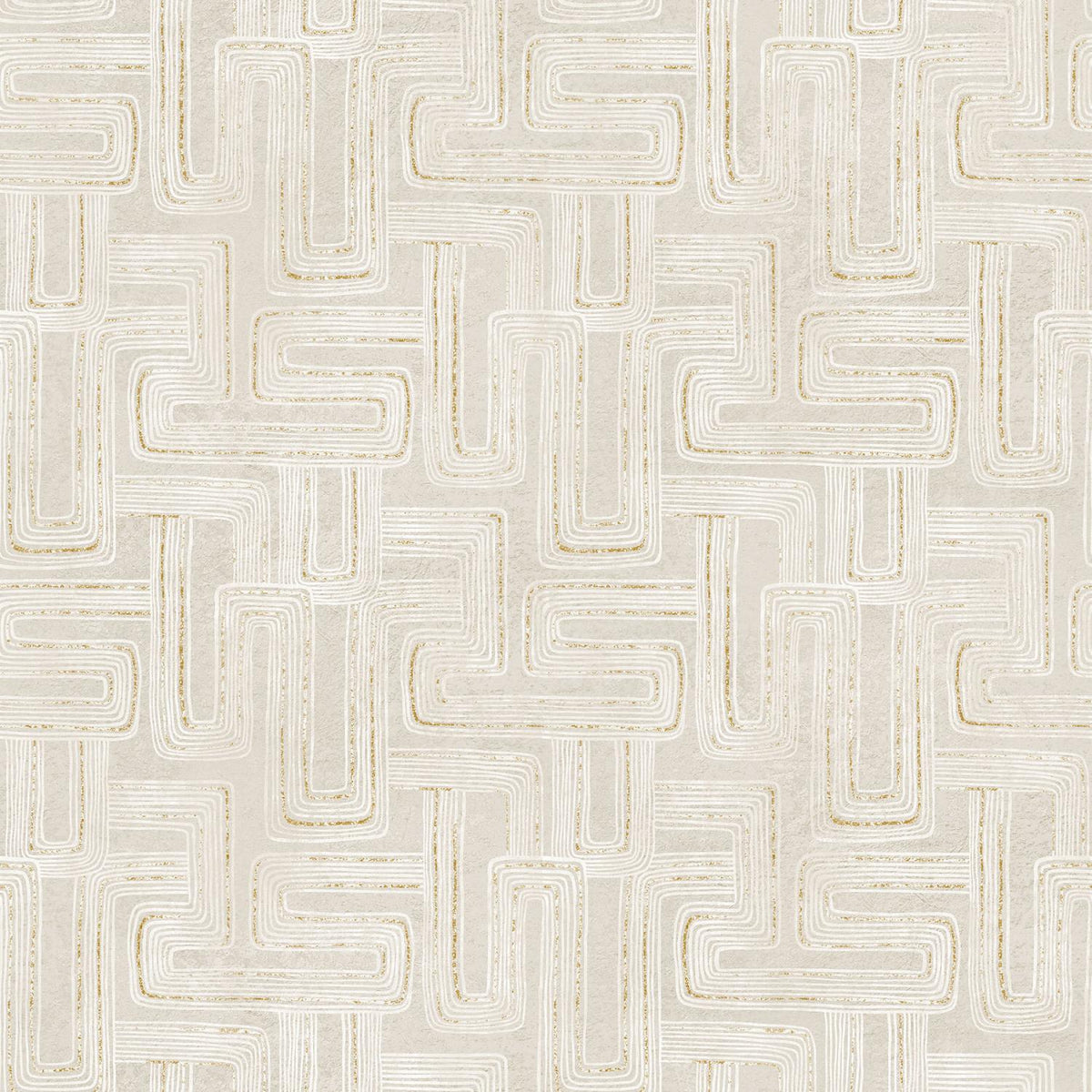 Gatsby 29253M-12 Rectangles Taupe/Cream