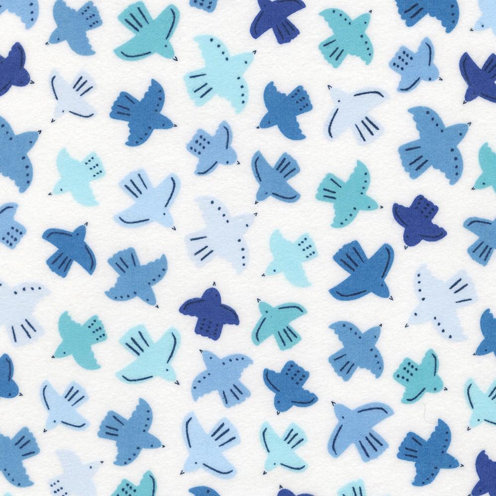 Gentle Night Flannel 22366-4 Blue - Quilted Strait