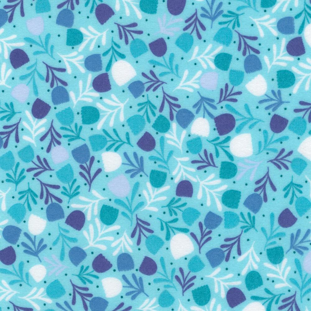Gentle Night Flannel 22367-70 Aqua - Quilted Strait