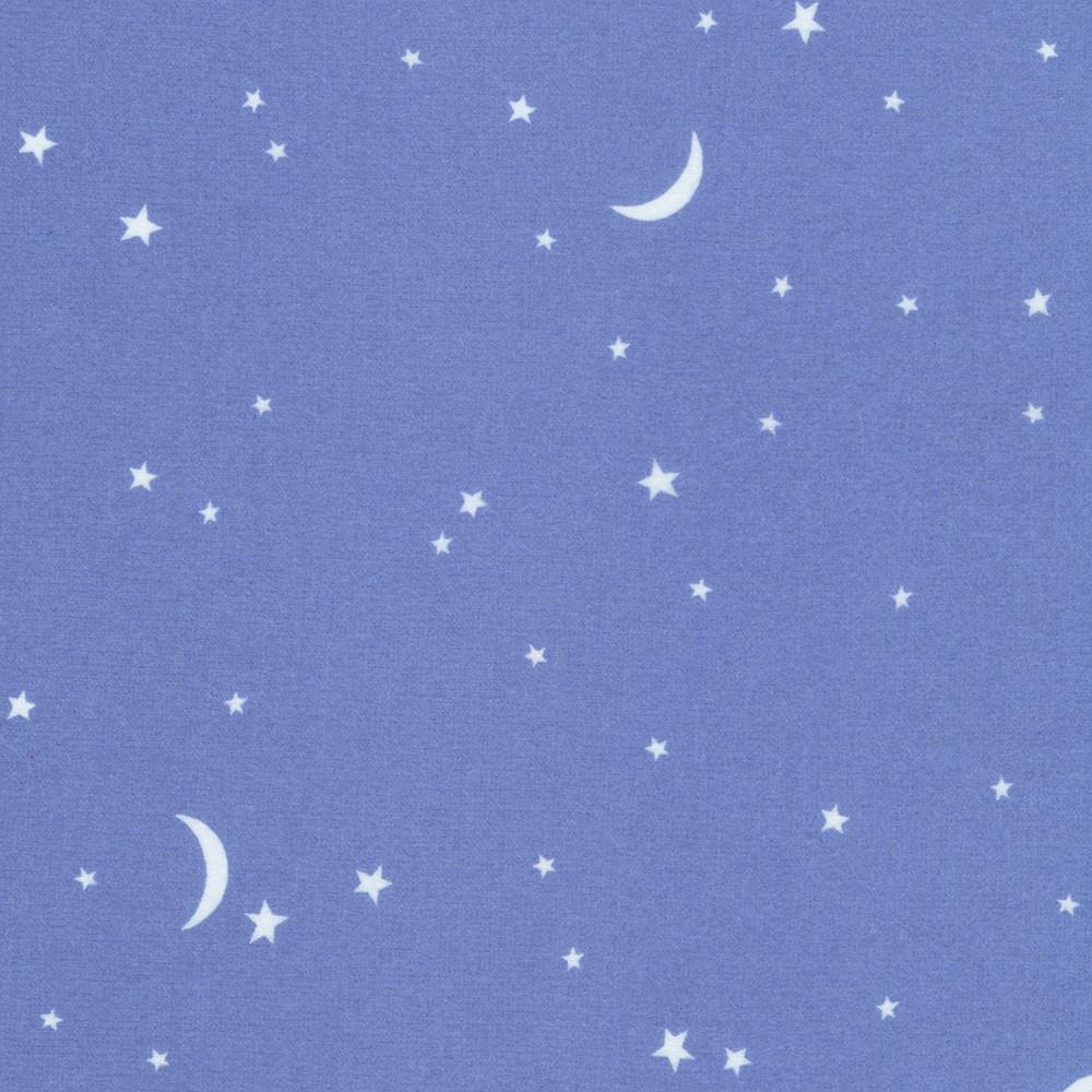 Gentle Night Flannel 22369-4 Blue - Quilted Strait