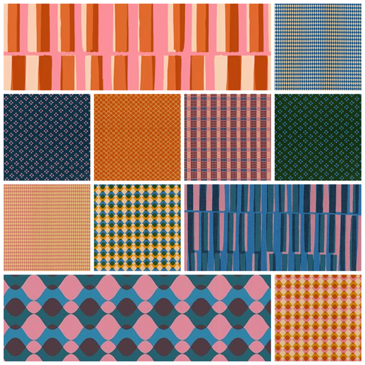 Geometry Fat Quarter Bundle - Quilted Strait
