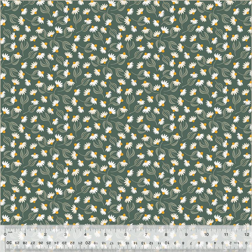 Harvest Gathering 54082-3 Daisy Field Spruce - Quilted Strait