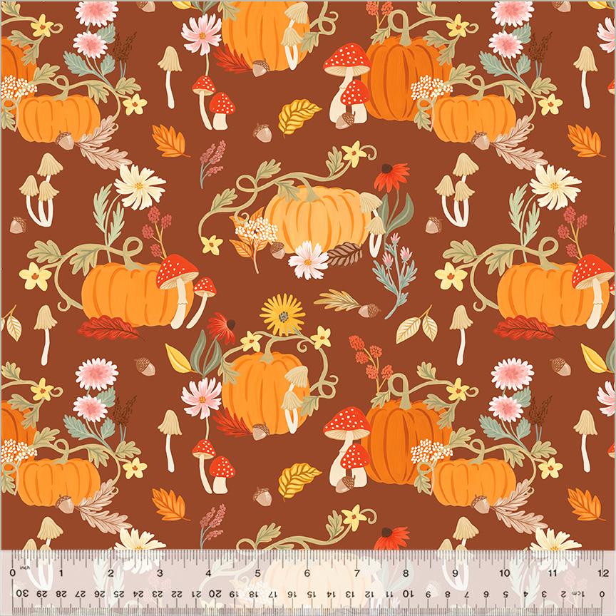 Harvest Gathering 54077-4 Pumpkin Patch Chai - Quilted Strait