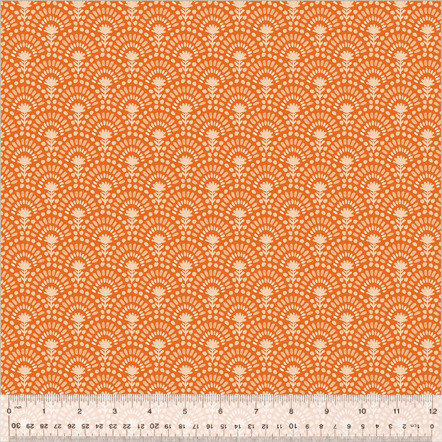 Harvest Gathering 54078-2 Cobblestone Bloom Pumpkin Spice - Quilted Strait