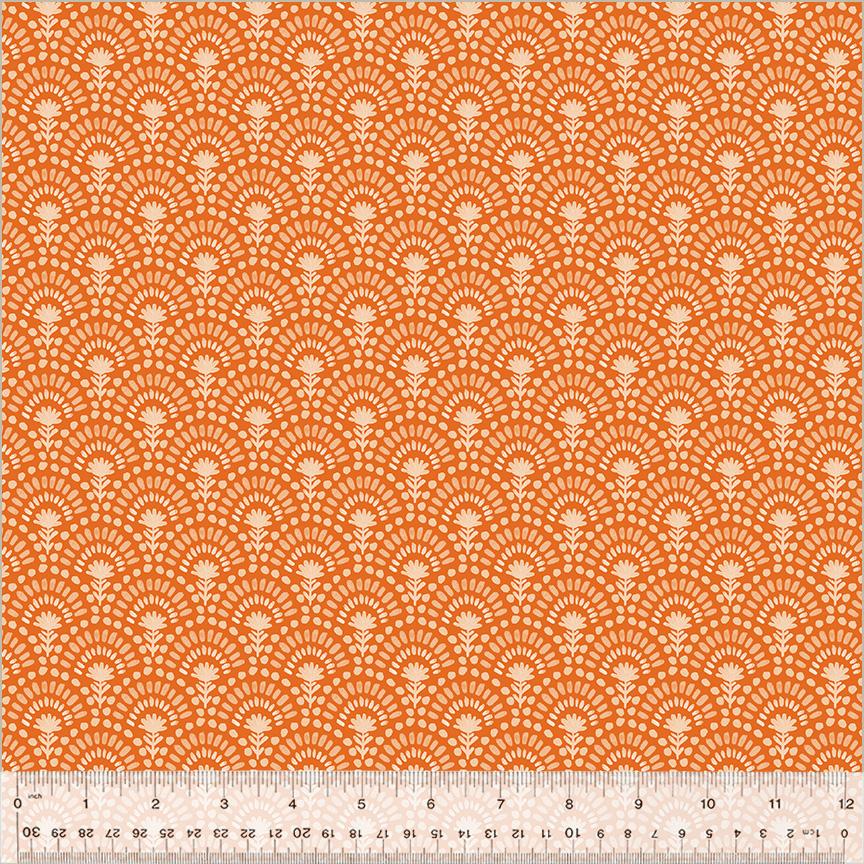 Harvest Gathering 54078-2 Cobblestone Bloom Pumpkin Spice - Quilted Strait