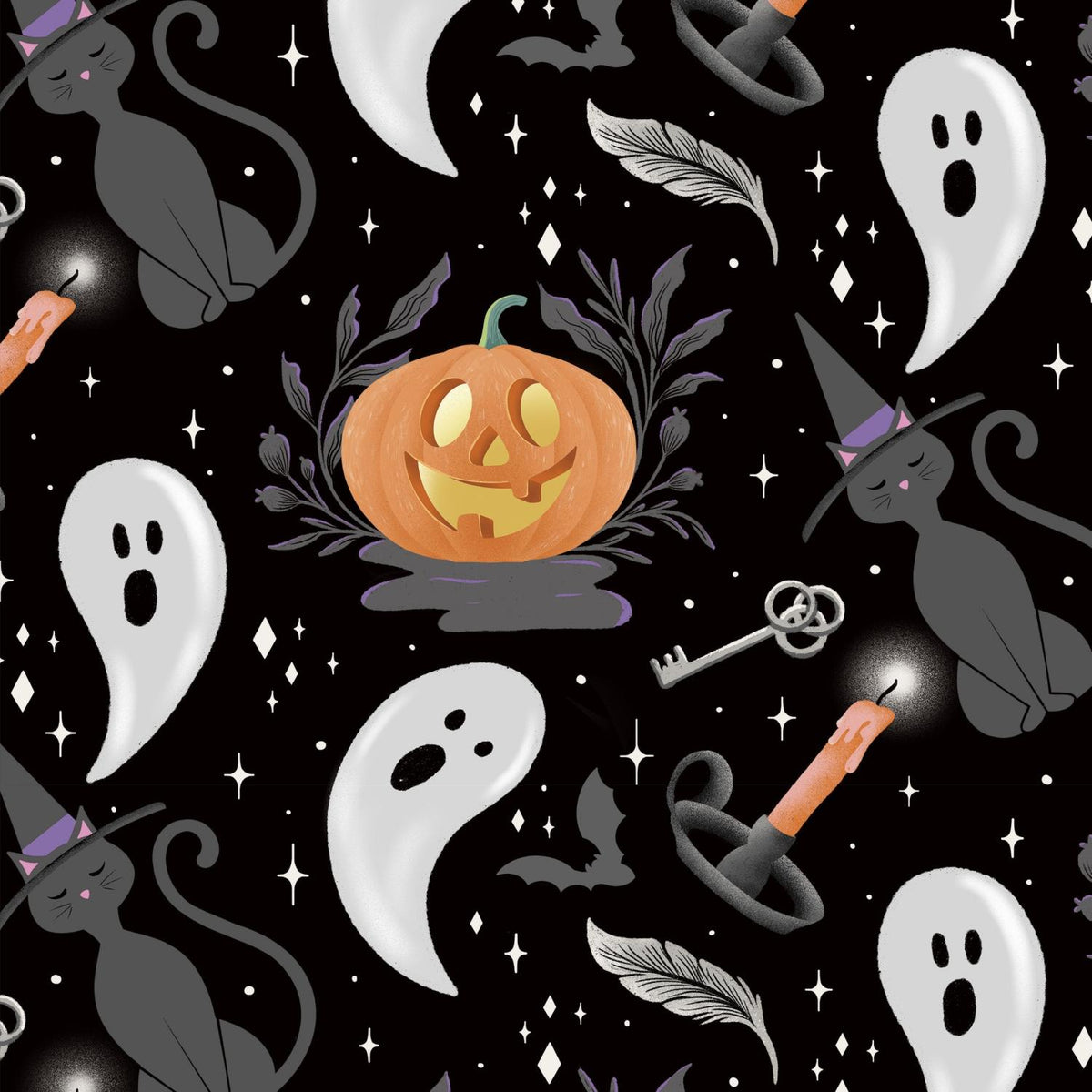 Hauntingly Yours 003-772 Halloween Icons Black