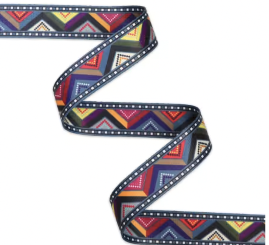 High Desert Polyster Webbing 1.5" X 3 Yards - Quilted Strait