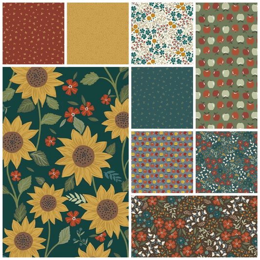 Honeycrisp Fat Quarter Bundle (9 Fat Quarters) - Quilted Strait