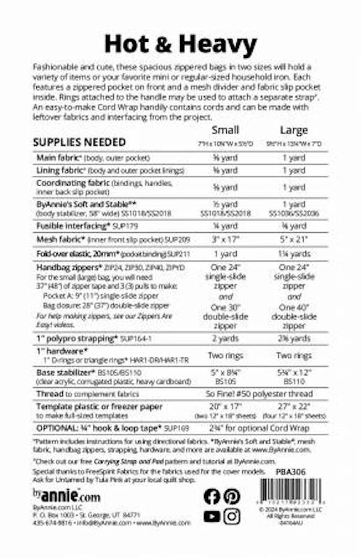 Hot &amp; Heavy Purse or Iron Carrier Pattern