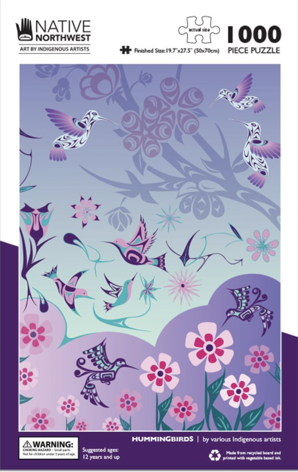Hummingbirds 1000 Piece Puzzle - Quilted Strait