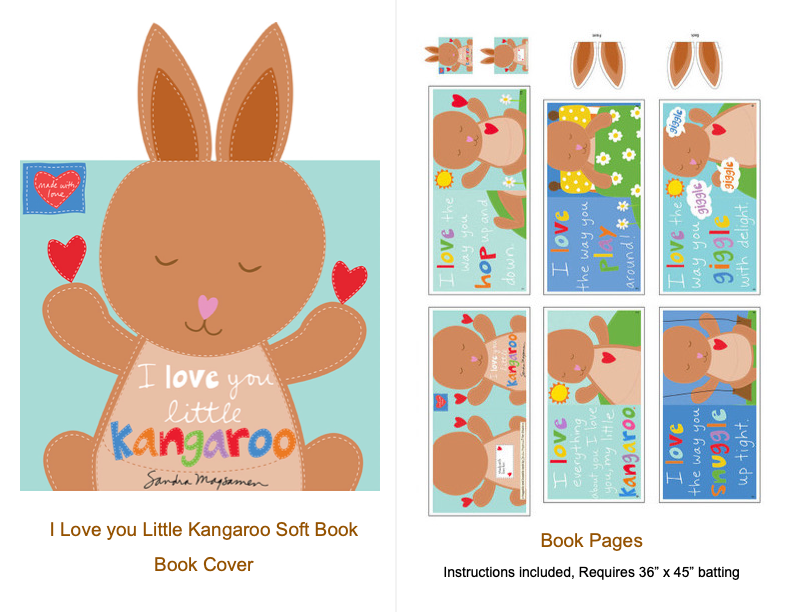 I Love You Little Kangaroo Soft Book Panel