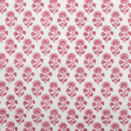 Indian Block Prints Cottage 03 Stamp Floral Pink