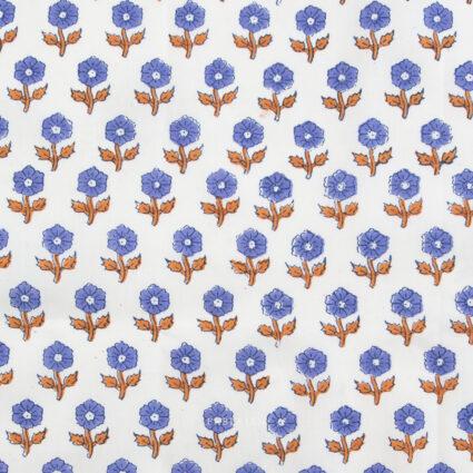 Indian Block Prints Cottage 10 Flowerling Violet