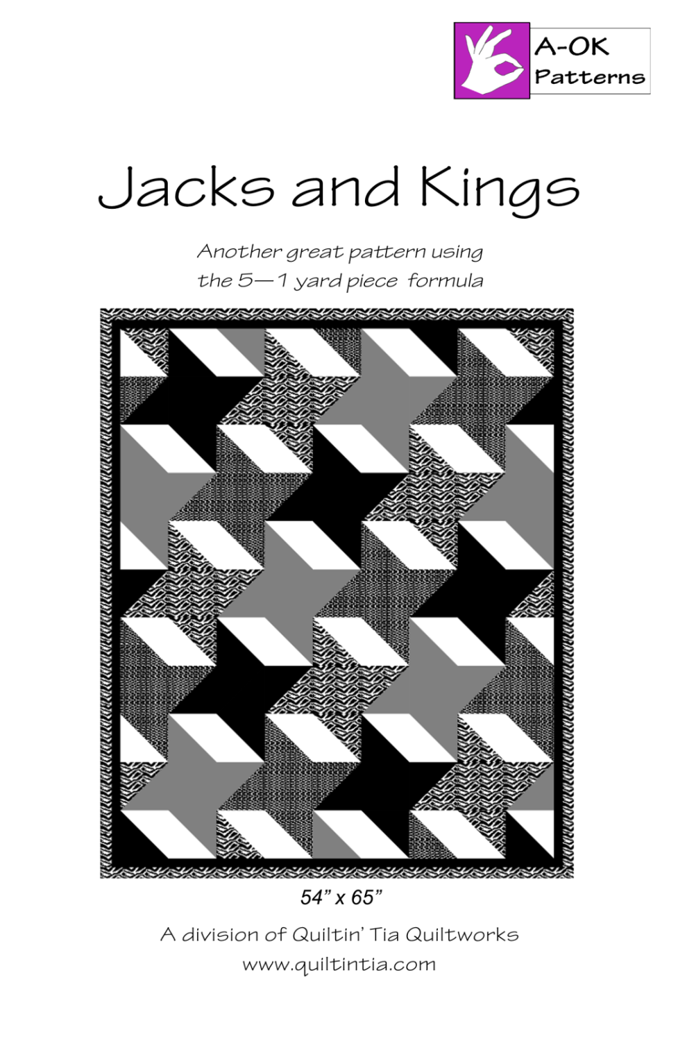 Jacks &amp; Kings Five Yard Quilt Pattern