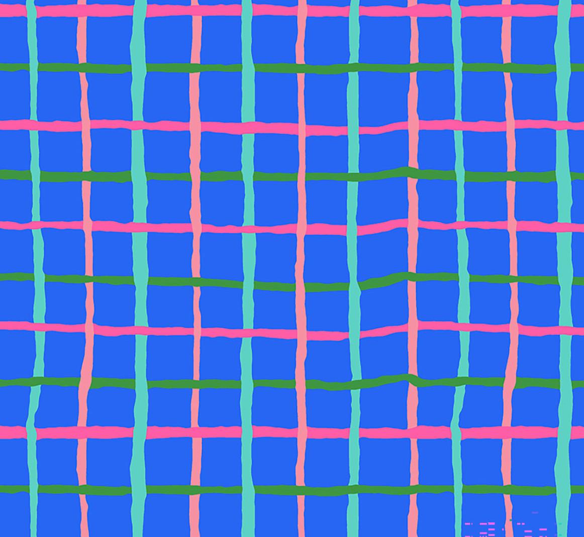 Kaffe Collective PWBM105 Blue Grid