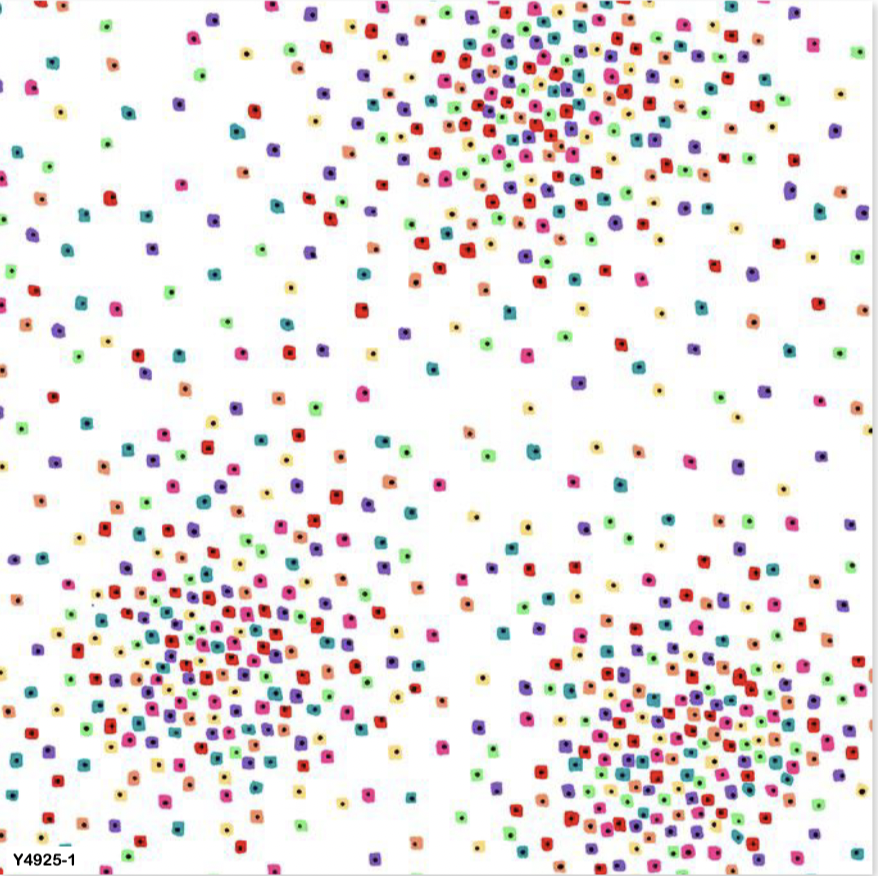 Laurel Burch 108" Y4925-1 Confetti White