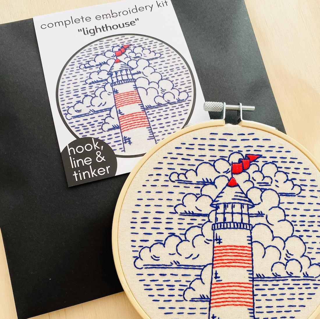 Lighthouse Embroidery Kit