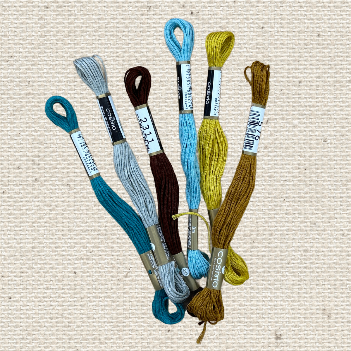 Little Owl Cross Stitch Cosmo Thread - Quilted Strait