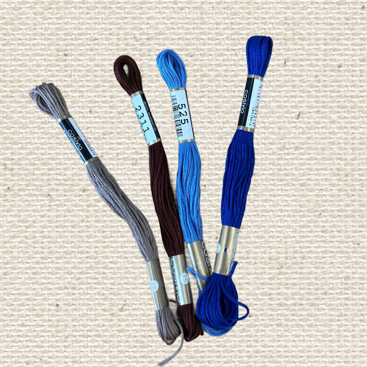 Little Raccoon Cosmo Cross Stitch Thread Bundle - Quilted Strait