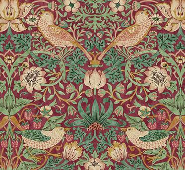 Lodden 001 Dawn Rose Strawberry Thief - Quilted Strait