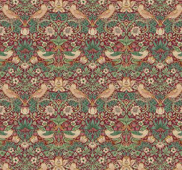 Lodden 002 Dawn Rose Mini Strawberry Thief - Quilted Strait
